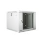 ARMARIO LANBERG MURAL 9U 600X600 RACK 19 FLAT PACK V2 PUERTA CRISTAL GRIS