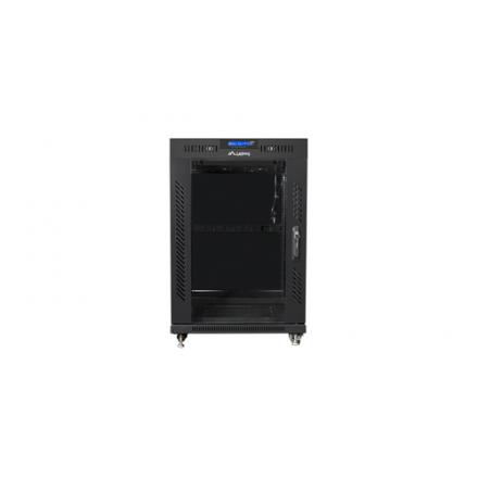 ARMARIO LANBERG RACK 19? 15U 800X1000 LCD PUERTA CRISTAL FLAT PACK NEGRO