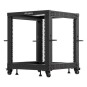 ARMARIO LANBERG ABIERTO RACK 19" 12U 600X600 AJUSTABLE HASTA 1100 NEGRO