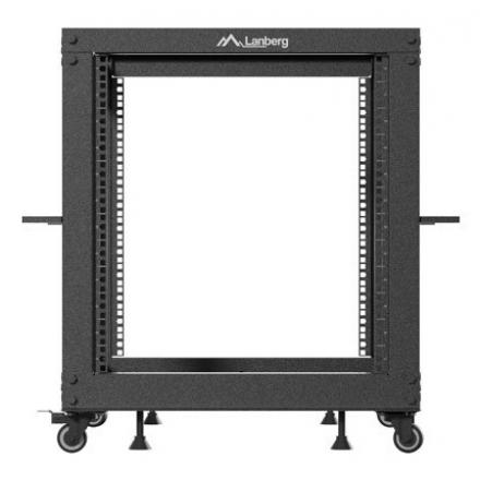ARMARIO LANBERG ABIERTO RACK 19" 12U 600X600 AJUSTABLE HASTA 1100 NEGRO