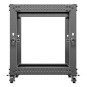 ARMARIO LANBERG ABIERTO RACK 19" 12U 600X600 AJUSTABLE HASTA 1100 NEGRO