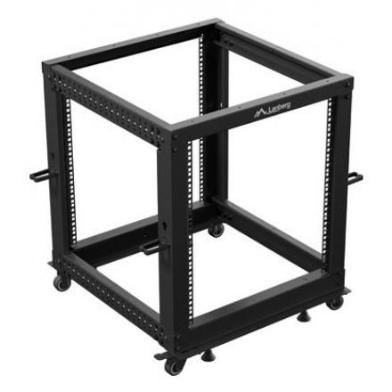 ARMARIO LANBERG ABIERTO RACK 19" 12U 600X600 AJUSTABLE HASTA 1100 NEGRO