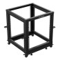 ARMARIO LANBERG ABIERTO RACK 19" 12U 600X600 AJUSTABLE HASTA 1100 NEGRO