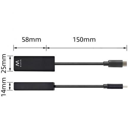 CABLE USB EWENT TIPO C A LAN GIGABIT