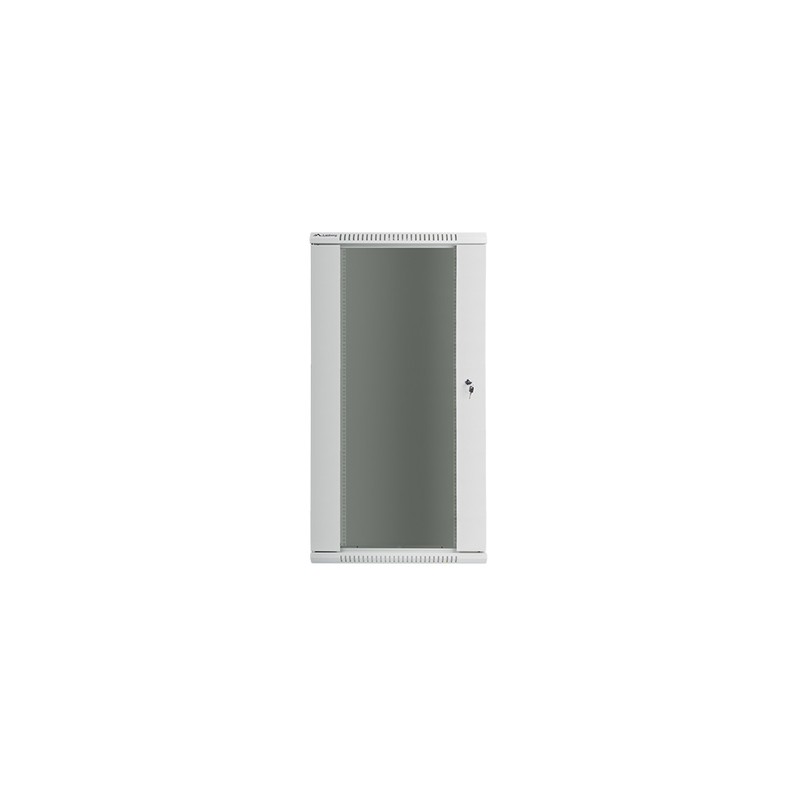 ARAMRIO LANBERG MURAL RACK 19" 27U/600X600 FLAT PACK PUERTA CRISTAL GRIS