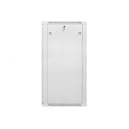 ARAMRIO LANBERG MURAL RACK 19" 27U/600X600 FLAT PACK PUERTA CRISTAL GRIS