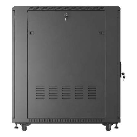 ARMARIO LANBERG RACK 19" 22U 600X1000 FLAT PACK PUERTA PERFORADA NEGRO