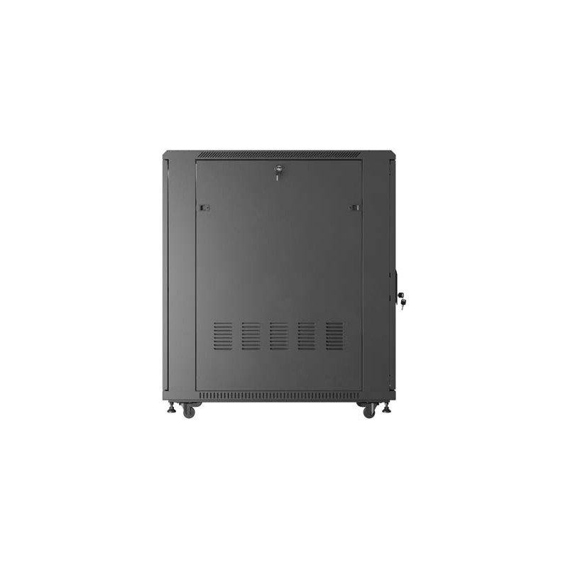 ARMARIO LANBERG RACK 19" 22U 600X1000 FLAT PACK PUERTA PERFORADA NEGRO