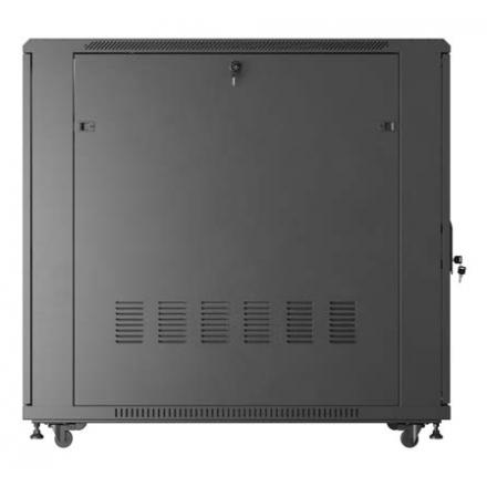 ARMARIO LANBERG RACK 19" 22U 600X1200 FLAT PACK PUERTA CRISTAL NEGRO