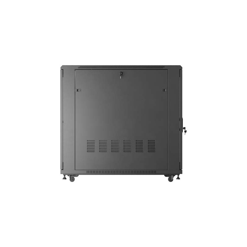 ARMARIO LANBERG RACK 19" 22U 600X1200 FLAT PACK PUERTA PERFORADA NEGRO