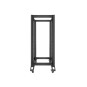 ARMARIO LANBERG ABIERTO RACK 19" 27U 600X800 NEGRO