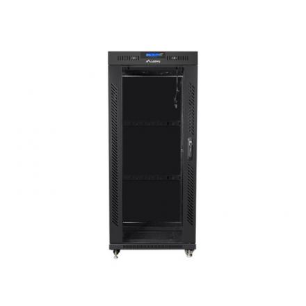 ARMARIO LANBERG RACK 19" 37U 800X1000 FLAT PACK NEGRO PUERTA CRISTAL CON LCD