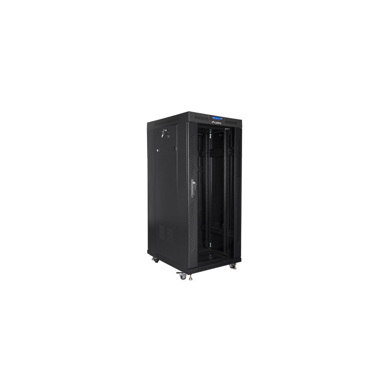 ARMARIO LANBERG RACK 19" 37U 800X1000 FLAT PACK NEGRO PUERTA CRISTAL CON LCD