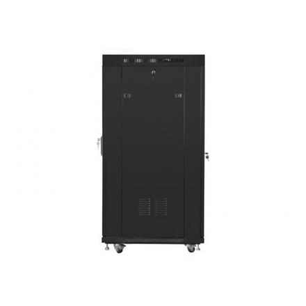 ARMARIO LANBERG RACK 19" 37U 800X1000 FLAT PACK NEGRO PUERTA CRISTAL CON LCD