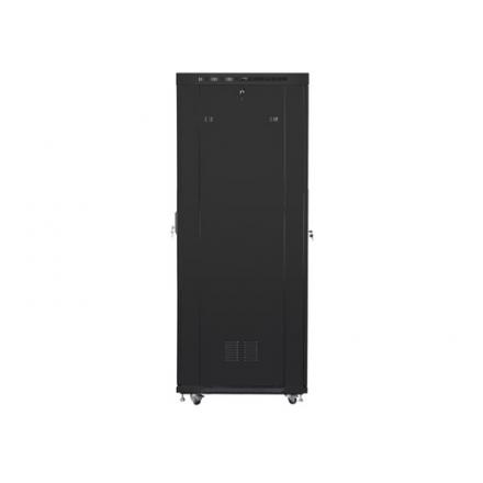 ARMARIO LANBERG RACK 19? 27U 800X1000 FLAT PACK NEGRO PUERTA PERFORADA CON LCD