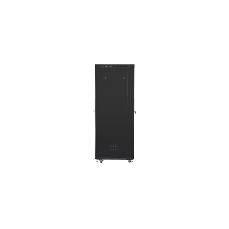 ARMARIO LANBERG RACK 19? 27U 800X1000 FLAT PACK NEGRO PUERTA PERFORADA CON LCD