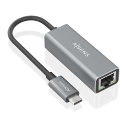 CONVERSOR AISENS USB3.1 GEN1 USB-C A ETHERNET GIGABIT GRIS 15CM