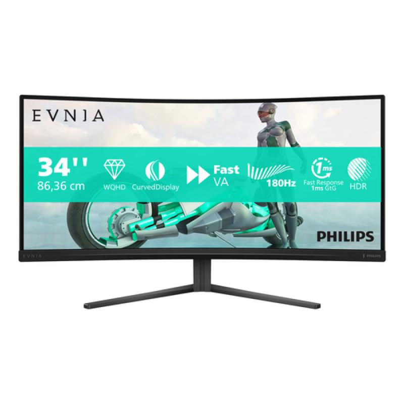 Philips 34m2c3500l monitor 34"wqhd180h 2hdmi dp cu