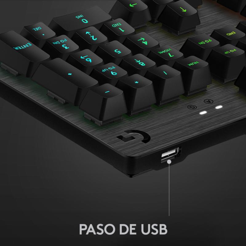 Logitech teclado gaming g512 carbon rgb