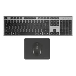 Tacens 3en1 teclado+ratón+alfom inalámbrico negro