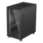 ARMARIO LANBERG RACK 19" 22U 600X1000 FLAT PACK PUERTA CRISTAL NEGRO