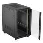 ARMARIO LANBERG RACK 19" 22U 600X1000 FLAT PACK PUERTA CRISTAL NEGRO