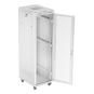 ARMARIO LANBERG RACK 19" 42U 600X800 FLAT PACK PUERTA PERFORADA CON LCD GRIS