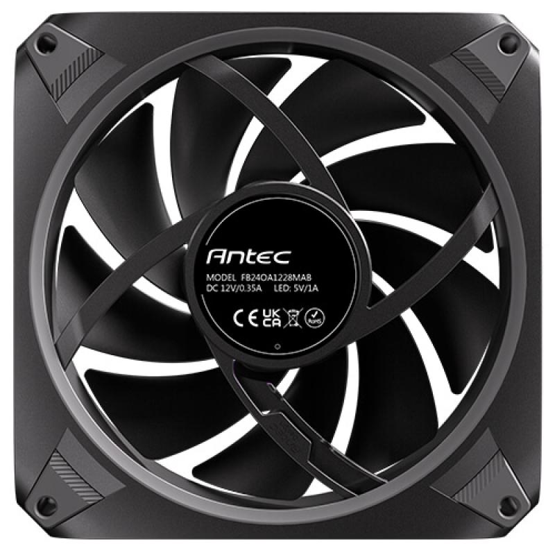 VENTILADOR CPU ANTEC ORBIT ARGB 3X VENT REVERSE 120MM RGB NEGRO