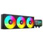 SISTEMA DE REFRIGERACION LIQUIDA MARS GAMING MLVISIONII360 NEGRO 3x120mm ARGB TPD 600W PANTALLA LCD
