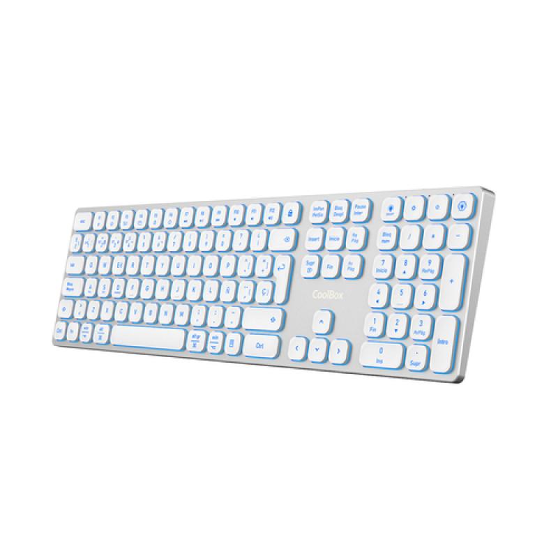 Coolbox teclado inal.retroil. moonlight b431 blanc