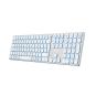 Coolbox teclado inal.retroil. moonlight b431 blanc
