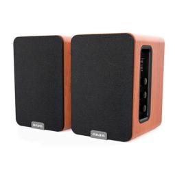 ALTAVOCES 2.0 HIFI AIWA ASPA200BR COLOR MARRON 2x25W RMS HDMI ARC COAXIAL RCA BT 5.0 CONTROLES
