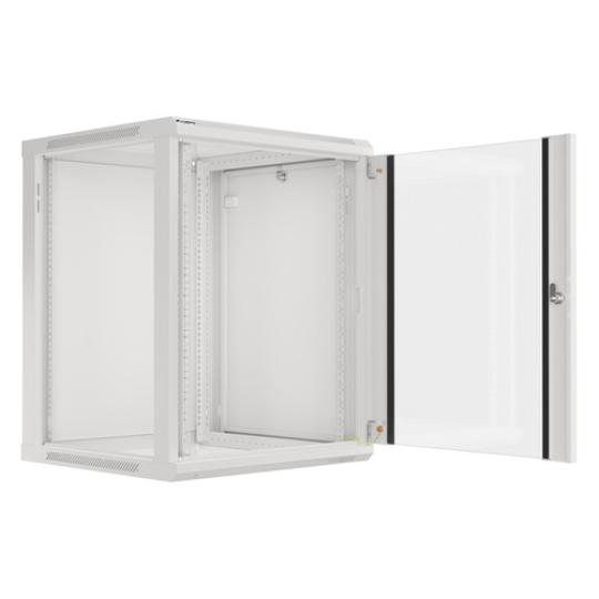 ARMARIO LANBERG MURAL RACK 19" 15U 600X600 FLAT PACK GRIS PUERTA CRISTAL