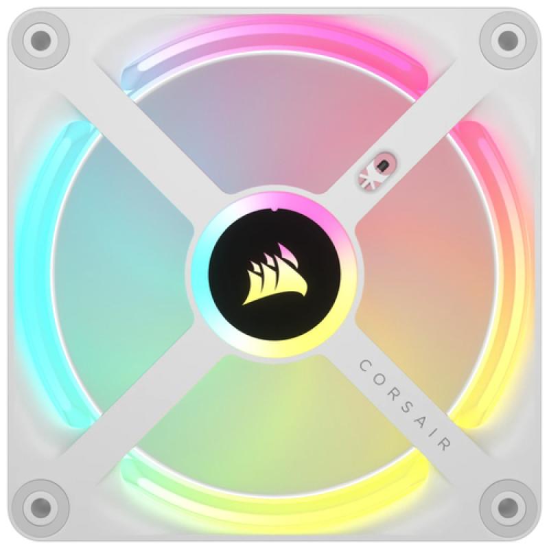 Corsair QX120 RGB 120mm Triple Pack Blanco