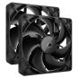 Corsair RX140 iCUE LINK Dual Pack Negro