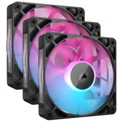 Corsair iCUE LINK RX120 RGB 120mm PWM Triple Pack Negro