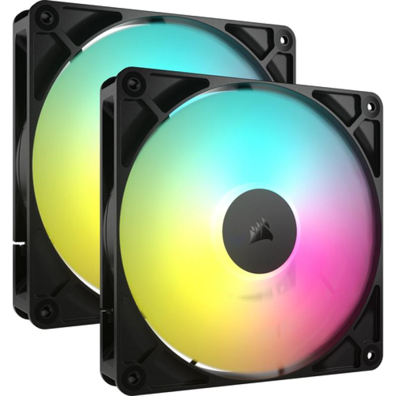 Corsair RS140 ARGB PWM 140mm Dual Pack Negro