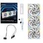 Lian Li Uni Fan SL LCD ARGB 120mm Triple Pack Wireless Blanco
