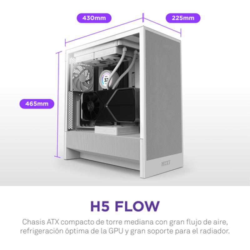 NZXT H5 Flow Blanco