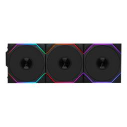 Lian Li Uni Fan TL120 Wireless ARGB Reverse Blade 120mm Triple Pack Negro