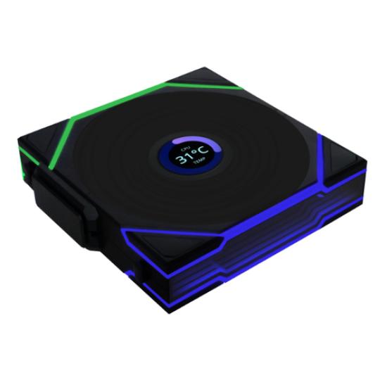 Lian Li Uni Fan TL120 Wireless LCD ARGB Reverse Blade 120mm Negro