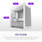 NZXT H3 Flow (2025) mATX Blanco