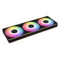 Lian Li Uni Fan CL120 Wireless ARGB Triple Pack Negro