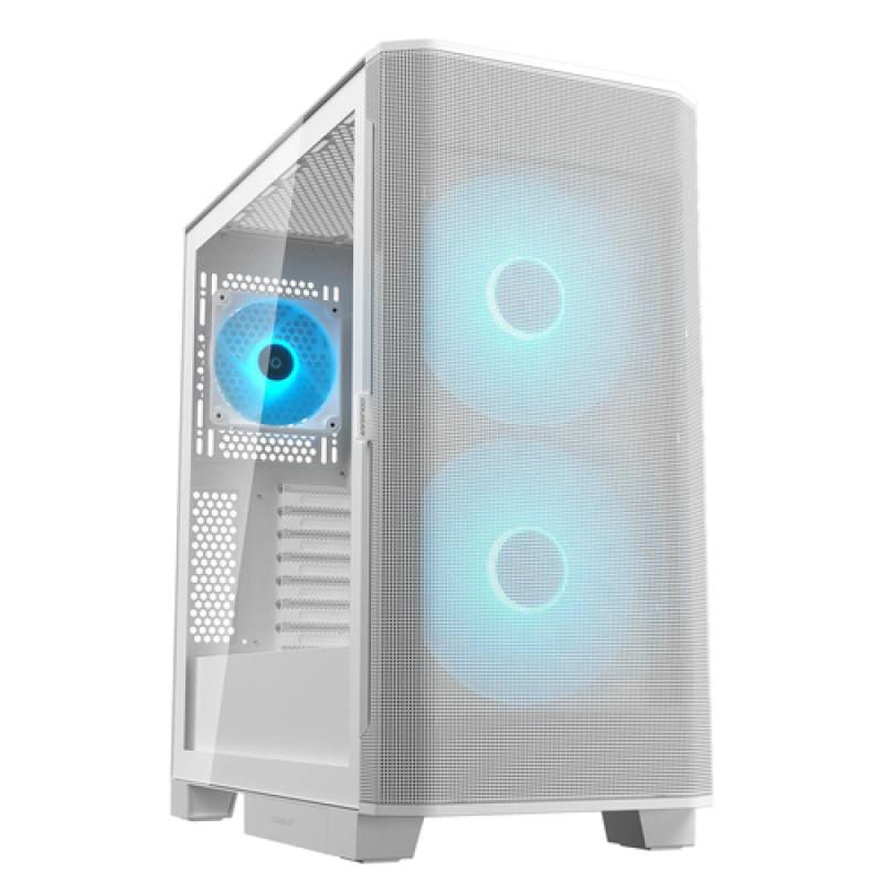 Cougar caja semitorre airface flo rgb white