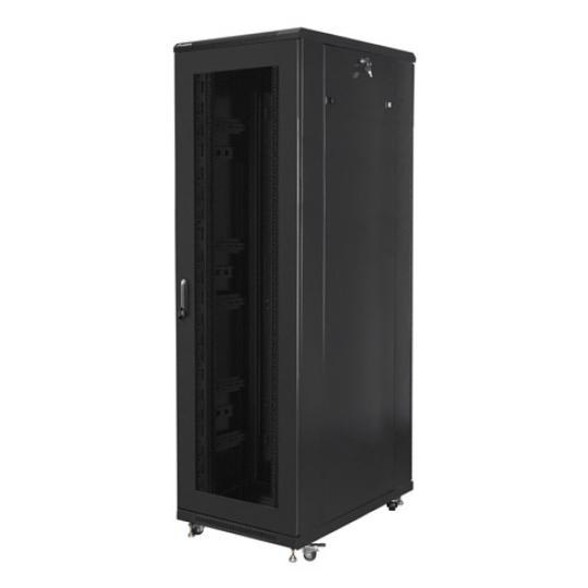 ARMARIO LANBERG RACK 19" 42U 800X1000 FLAT PACK PUERTA PERFORADA NEGRO