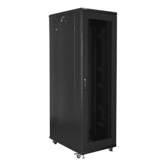 ARMARIO LANBERG RACK 19" 42U 800X1000 FLAT PACK PUERTA PERFORADA NEGRO