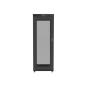 ARRMARIO LANBERG RACK 19" 37U 800X1000 FLAT PACK PUERTA PERFORADA CON LCD NEGRO