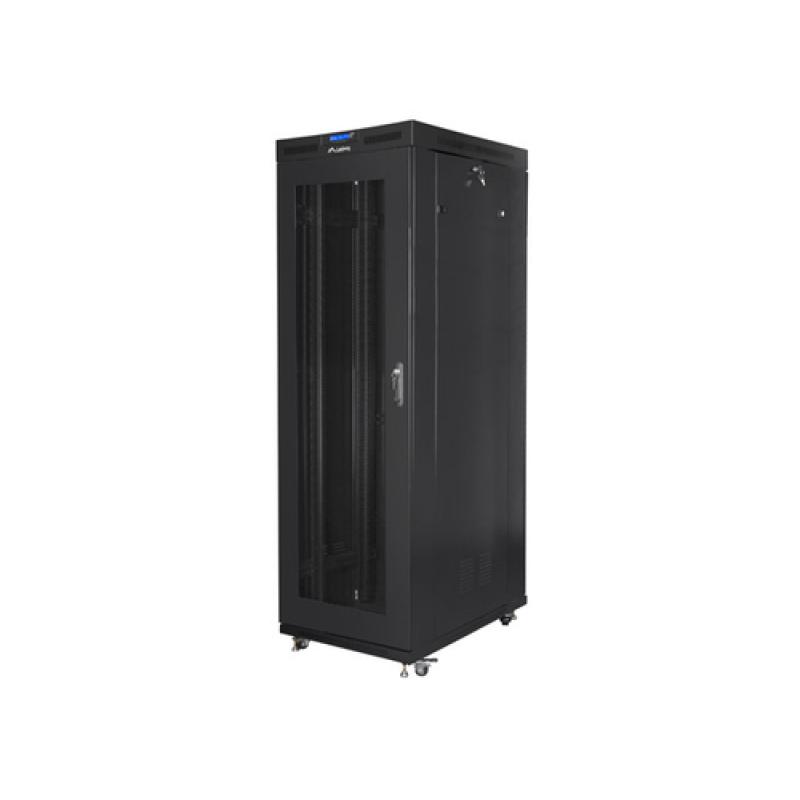 ARRMARIO LANBERG RACK 19" 37U 800X1000 FLAT PACK PUERTA PERFORADA CON LCD NEGRO