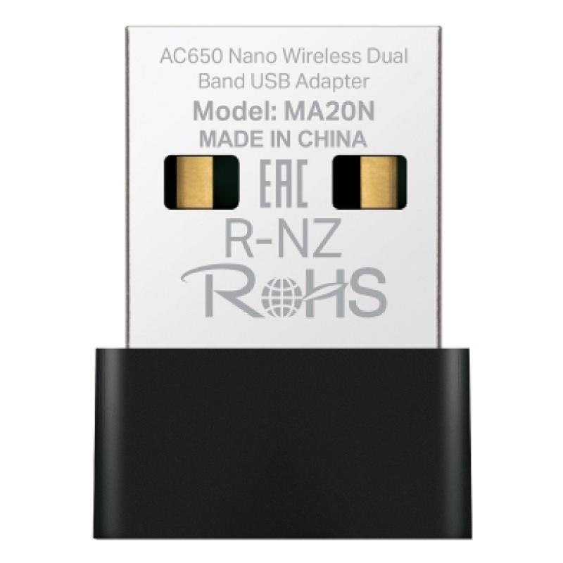 USB WIFI MERCUSYS MA20N AC650 NANO 433Mbps USB 2.0