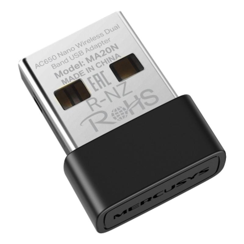 USB WIFI MERCUSYS MA20N AC650 NANO 433Mbps USB 2.0